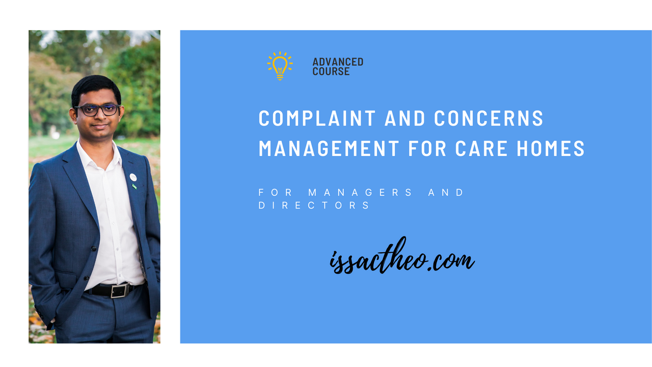Advanced course - Concerns and complaint management for care home Managers and Directors